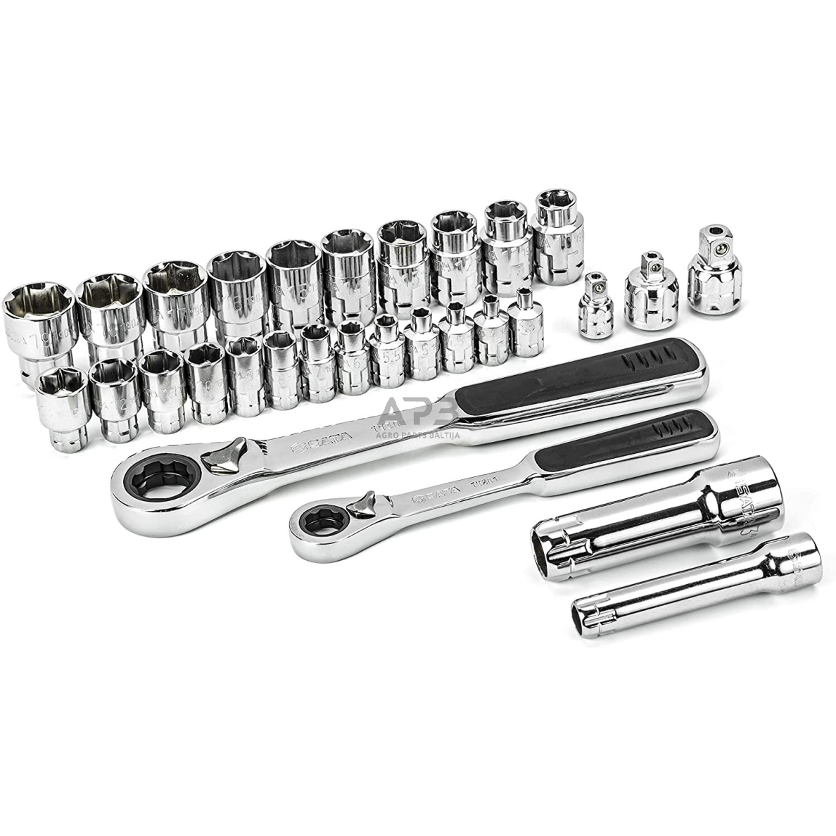 Galvučių rinkinys 3/8"+1/4" (30vnt) 1