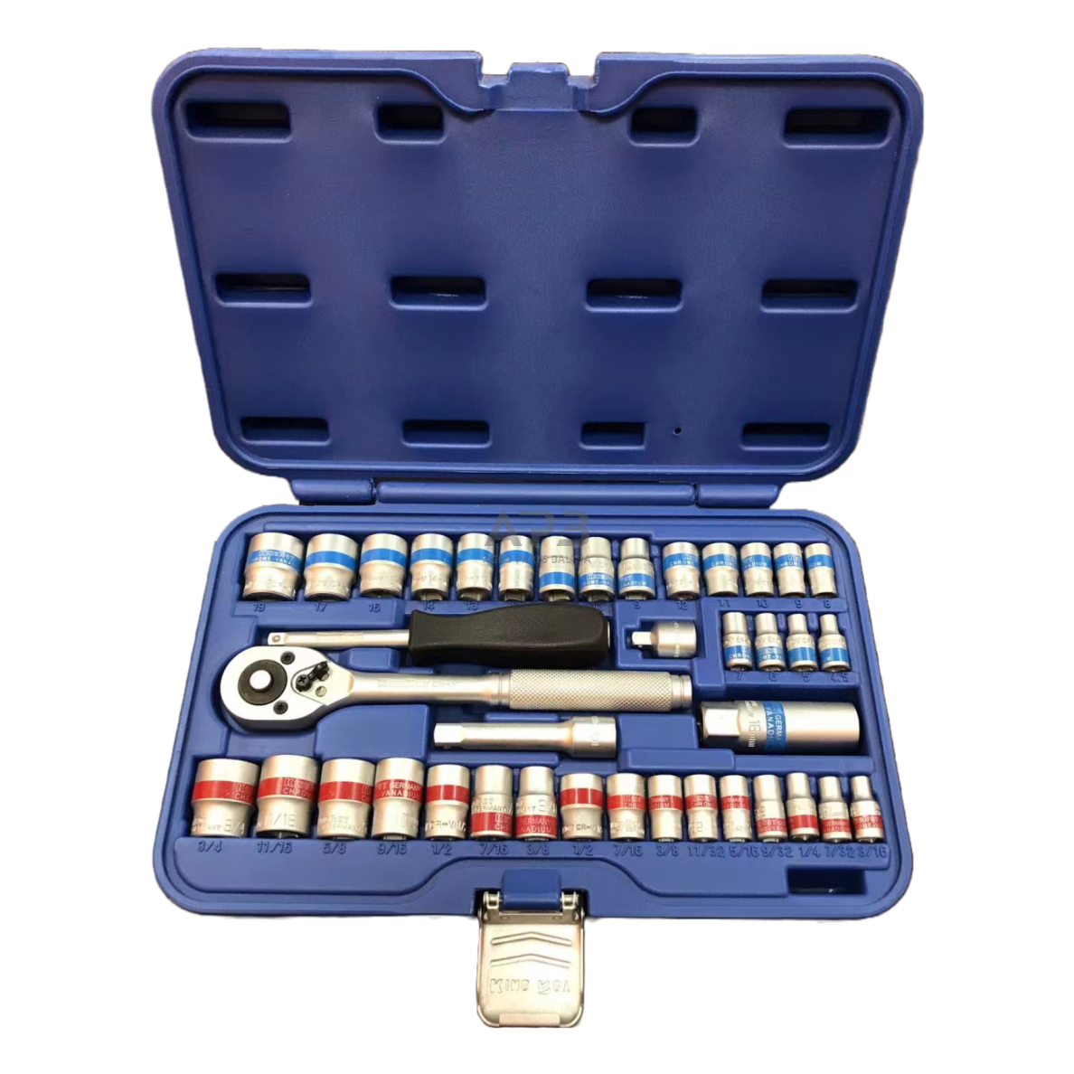 Galvučių rinkinys 3/8"+1/4" (40vnt) (SAE & metric) 2 Galvučių rinkinys 3/8"+1/4" (40vnt) (SAE & metric) 2