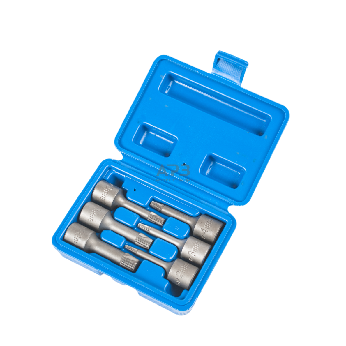 Galvučių rinkinys pažeistiems varžtams išsukti 3/8" Galvučių rinkinys pažeistiems varžtams išsukti 3/8"