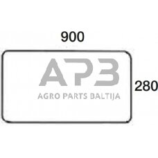 Galinis kabinos stiklas apatinis 04358915N