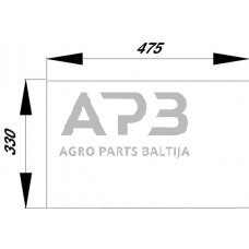 Galinis kabinos stiklas apatinis AL28609
