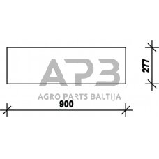 Galinis kabinos stiklas apatinis D7733
