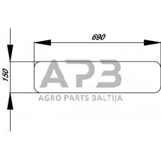 Galinis kabinos stiklas apatinis R198147N