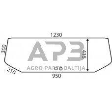 Galinis kabinos stiklas D6748