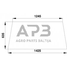 Galinis kabinos stiklas viršutinis 258514220100N
