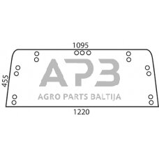 Galinis kabinos stiklas viršutinis D6794