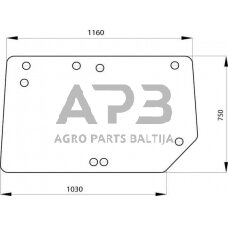 Galinis kabinos stiklas viršutinis RT6005023210N