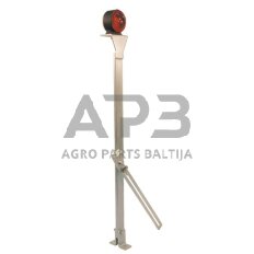 Gabaritinis žibintas apvalus raudonas/baltas prisukamas LA9000