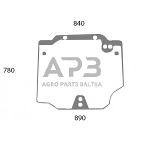 Galinis kabinos stiklas viršutinis 44911795N