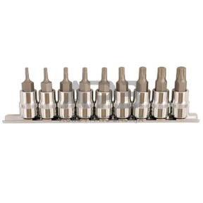 Galvučių su antgaliais rinkinys 3/8" (TORX Plus) 9vnt.