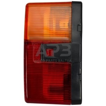 Galinis žibintas kvadratas, 12V, gintarinė/raudona, 102x55x98mm, Hella 2SE004623001 2 Galinis žibintas kvadratas, 12V, gintarinė/raudona, 102x55x98mm, Hella 2SE004623001 2