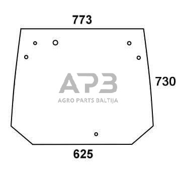Galinis kabinos stiklas 210812050010N Galinis kabinos stiklas 210812050010N