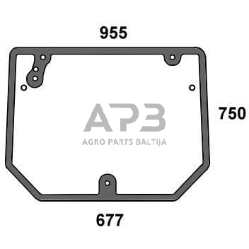 Galinis kabinos stiklas 00142295010N Galinis kabinos stiklas 00142295010N