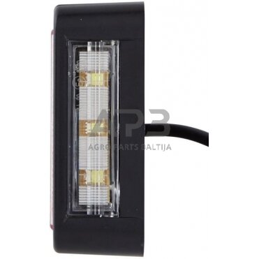 Galiniai žibintai LED, stačiakampis, 9/10/30/36V, raudona/gintarinė, 223x35x98mm, 27 LED, Hella ValueFit 2VB357020001 2 Galiniai žibintai LED, stačiakampis, 9/10/30/36V, raudona/gintarinė, 223x35x98mm, 27 LED, Hella ValueFit 2VB357020001 2