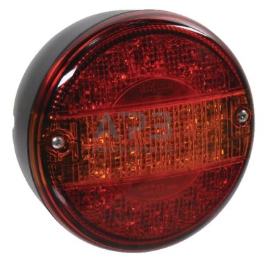 Galiniai žibintai LED, apvalus, 12V, gintarinė/raudona, Ø 140mm, Britax L1410L12V