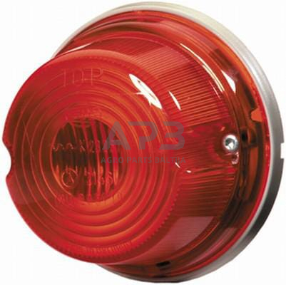 Galinis žibintas apvalus, 12/24V, raudona, Hella 2SA001259751 5