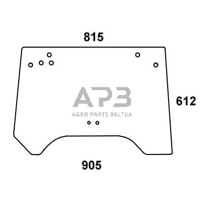 Galinis kabinos stiklas ER047753N Galinis kabinos stiklas ER047753N