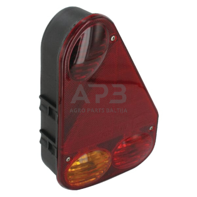 Galinis žibintas dešininis, trikampis, 12V, raudona/gintarinė, Aspöck 244800007 Galinis žibintas dešininis, trikampis, 12V, raudona/gintarinė, Aspöck 244800007