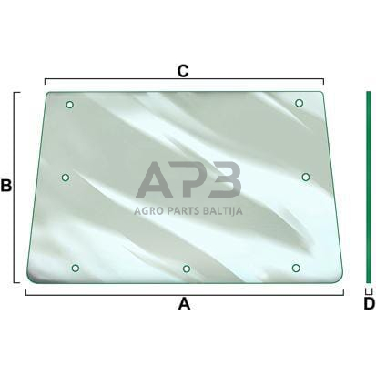 Galinis kabinos stiklas Vapormatic VPM7048 Galinis kabinos stiklas Vapormatic VPM7048