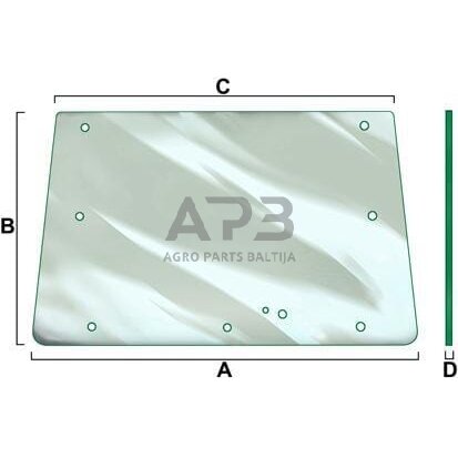 Galinis kabinos stiklas Vapormatic VPM7057 Galinis kabinos stiklas Vapormatic VPM7057