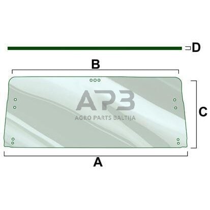 Galinis kabinos stiklas Vapormatic VPM7103 Galinis kabinos stiklas Vapormatic VPM7103