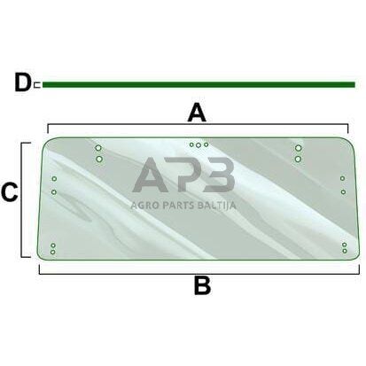 Galinis kabinos stiklas Vapormatic VPM7129 Galinis kabinos stiklas Vapormatic VPM7129