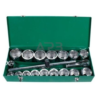 Galvučių rinkinys 1" (22vnt) (6-kamp)(36-85mm) Galvučių rinkinys 1" (22vnt) (6-kamp)(36-85mm)