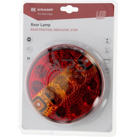 Galinis žibintas apvalus LED 12-24V Ø 140mm Kramp LA45050KR