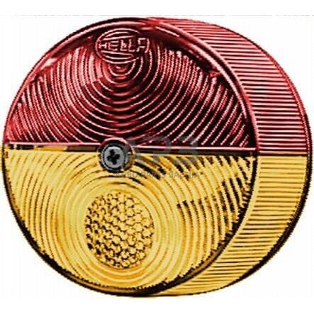 Galinis žibintas apvalus, 24V, raudona/oranžinė, Ø 82mm, Hella 2SW003185041 4 Galinis žibintas apvalus, 24V, raudona/oranžinė, Ø 82mm, Hella 2SW003185041 4