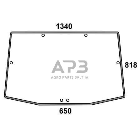 Galinis kabinos stiklas R131208N Galinis kabinos stiklas R131208N