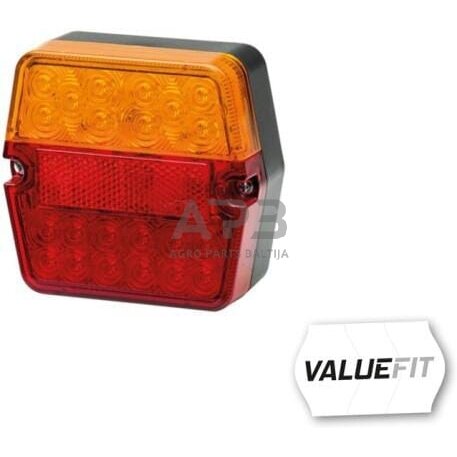 Galiniai žibintai LED, kvadratas, 9/30V, raudona/gintarinė, 101.3x41.2x94.7mm, 22 LED, Hella ValueFit 2VA357023021 5 Galiniai žibintai LED, kvadratas, 9/30V, raudona/gintarinė, 101.3x41.2x94.7mm, 22 LED, Hella ValueFit 2VA357023021 5