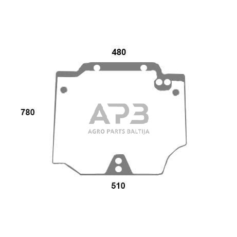 Galinis kabinos stiklas 44911821N Galinis kabinos stiklas 44911821N