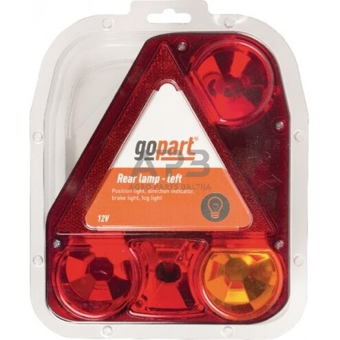 Galinis žibintas kairinis stačiakampis, 12/24V, raudona/oranžinė, 206x54.5x174mm, gopart LA45008 1 Galinis žibintas kairinis stačiakampis, 12/24V, raudona/oranžinė, 206x54.5x174mm, gopart LA45008 1