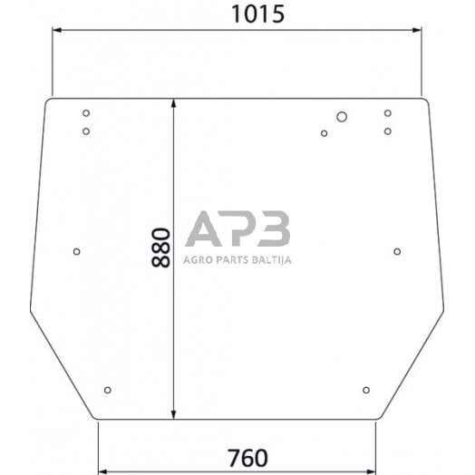 Galinis kabinos stiklas V33118310N Galinis kabinos stiklas V33118310N