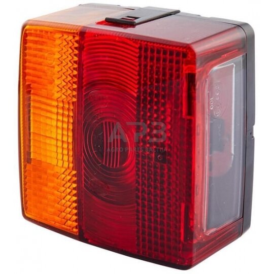 Galinis žibintas kvadratas, 12V, gintarinė/raudona, 102x55x98mm, Hella 2SE004623001 Galinis žibintas kvadratas, 12V, gintarinė/raudona, 102x55x98mm, Hella 2SE004623001