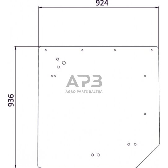 Galinis kabinos stiklas 0011111470N Galinis kabinos stiklas 0011111470N