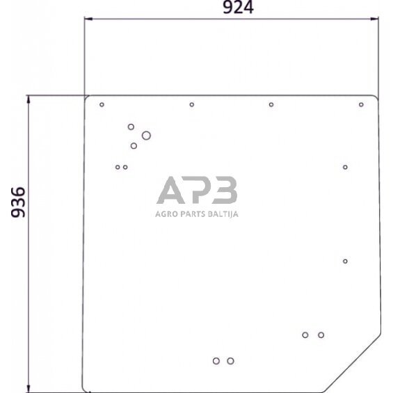 Galinis kabinos stiklas 0011014930N Galinis kabinos stiklas 0011014930N