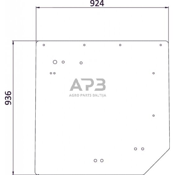 Galinis kabinos stiklas 7700072361N Galinis kabinos stiklas 7700072361N