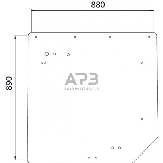 Galinis kabinos stiklas 7700050257N Galinis kabinos stiklas 7700050257N
