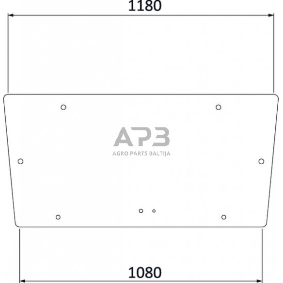 Galinis kabinos stiklas viršutinis D6908A Galinis kabinos stiklas viršutinis D6908A