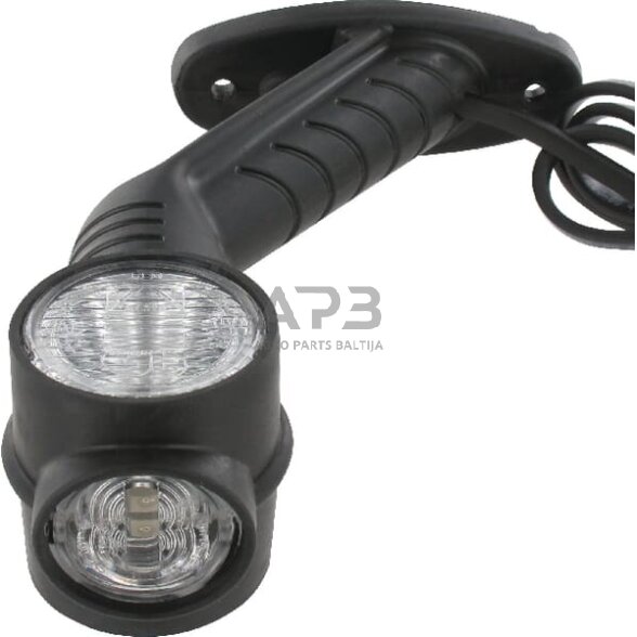 Gabaritinis žibintas kairysis apvalus raudonas/baltas/oranžinis prisukamas LED 12V Aspöck 313309007 1