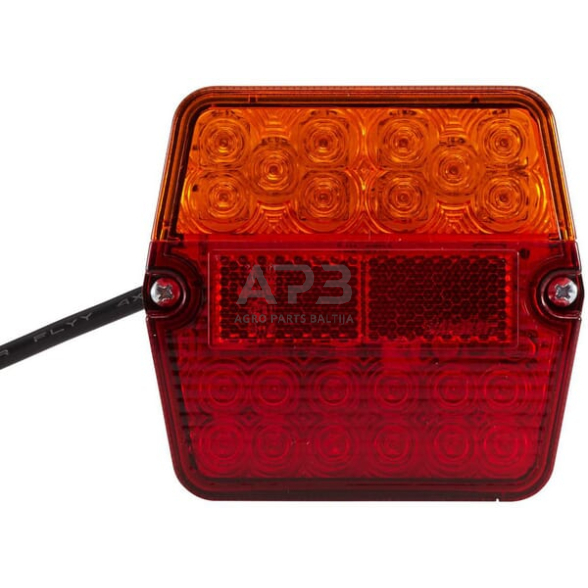 Galiniai žibintai LED, kvadratas, 9/30V, raudona/gintarinė, 101.3x41.2x94.7mm, 22 LED, Hella ValueFit 2VA357023021 1 Galiniai žibintai LED, kvadratas, 9/30V, raudona/gintarinė, 101.3x41.2x94.7mm, 22 LED, Hella ValueFit 2VA357023021 1