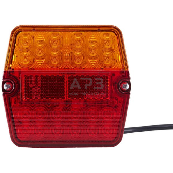 Galiniai žibintai LED, kvadratas, 9/36V, raudona/gintarinė, 101.3x41.2x94.7mm, 25 LED, Hella ValueFit 2VB357023011 1 Galiniai žibintai LED, kvadratas, 9/36V, raudona/gintarinė, 101.3x41.2x94.7mm, 25 LED, Hella ValueFit 2VB357023011 1