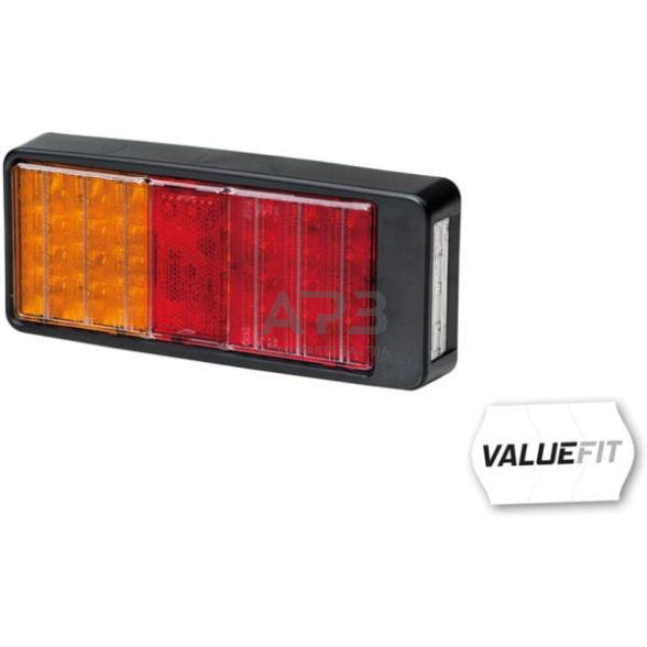 Galiniai žibintai LED, stačiakampis, 9/10/30/36V, raudona/gintarinė, 223x35x98mm, 27 LED, Hella ValueFit 2VB357020001 5 Galiniai žibintai LED, stačiakampis, 9/10/30/36V, raudona/gintarinė, 223x35x98mm, 27 LED, Hella ValueFit 2VB357020001 5