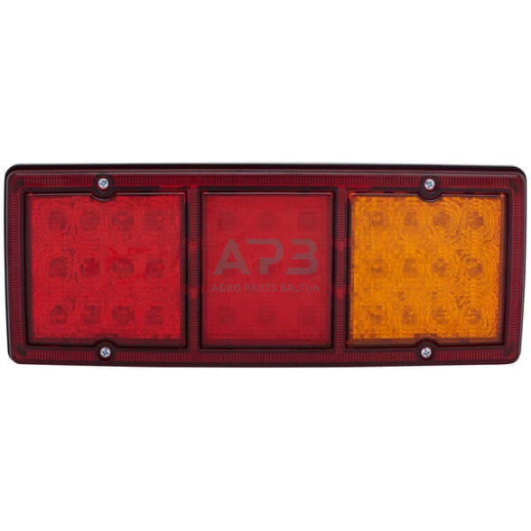 Galiniai žibintai LED, stačiakampis, 9/36V, raudona/gintarinė, 326x68x130mm, 33 LED, Hella ValueFit 2SD357024001 1 Galiniai žibintai LED, stačiakampis, 9/36V, raudona/gintarinė, 326x68x130mm, 33 LED, Hella ValueFit 2SD357024001 1