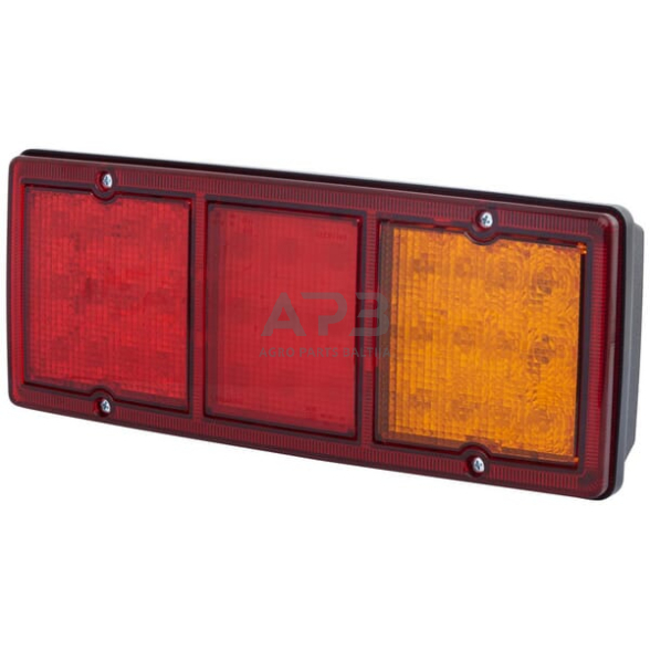 Galiniai žibintai LED, stačiakampis, 9/36V, raudona/gintarinė, 326x68x130mm, 33 LED, Hella ValueFit 2SD357024001 Galiniai žibintai LED, stačiakampis, 9/36V, raudona/gintarinė, 326x68x130mm, 33 LED, Hella ValueFit 2SD357024001