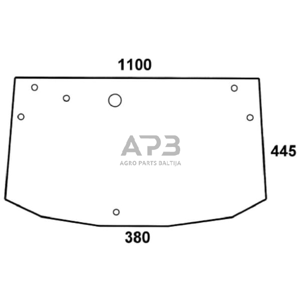 Galinis kabinos stiklas 294812051010N Galinis kabinos stiklas 294812051010N