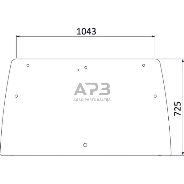 Galinis kabinos stiklas 3203101N Galinis kabinos stiklas 3203101N