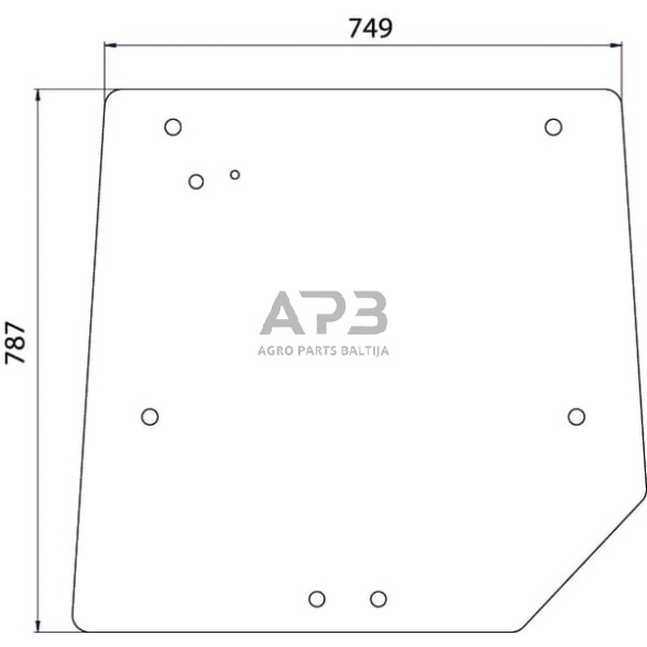 Galinis kabinos stiklas 3821484M1N Galinis kabinos stiklas 3821484M1N