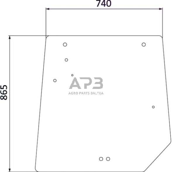Galinis kabinos stiklas 4272760M1N Galinis kabinos stiklas 4272760M1N